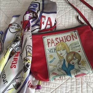 Brighton crossbody bag and matching scarf
